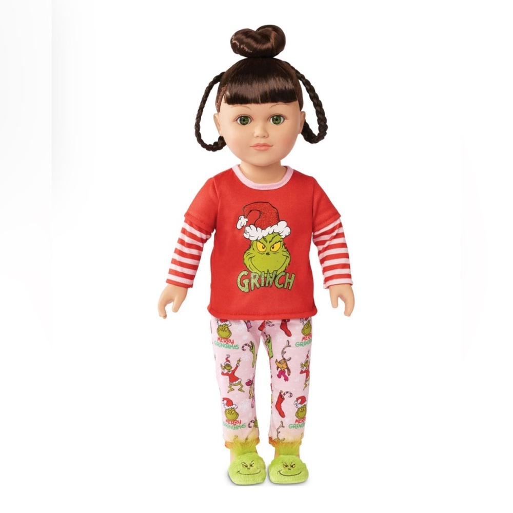 My Life as Grinch 18” Brunette Doll Plush Christmas Brunette Hair Cindy Lou NEW